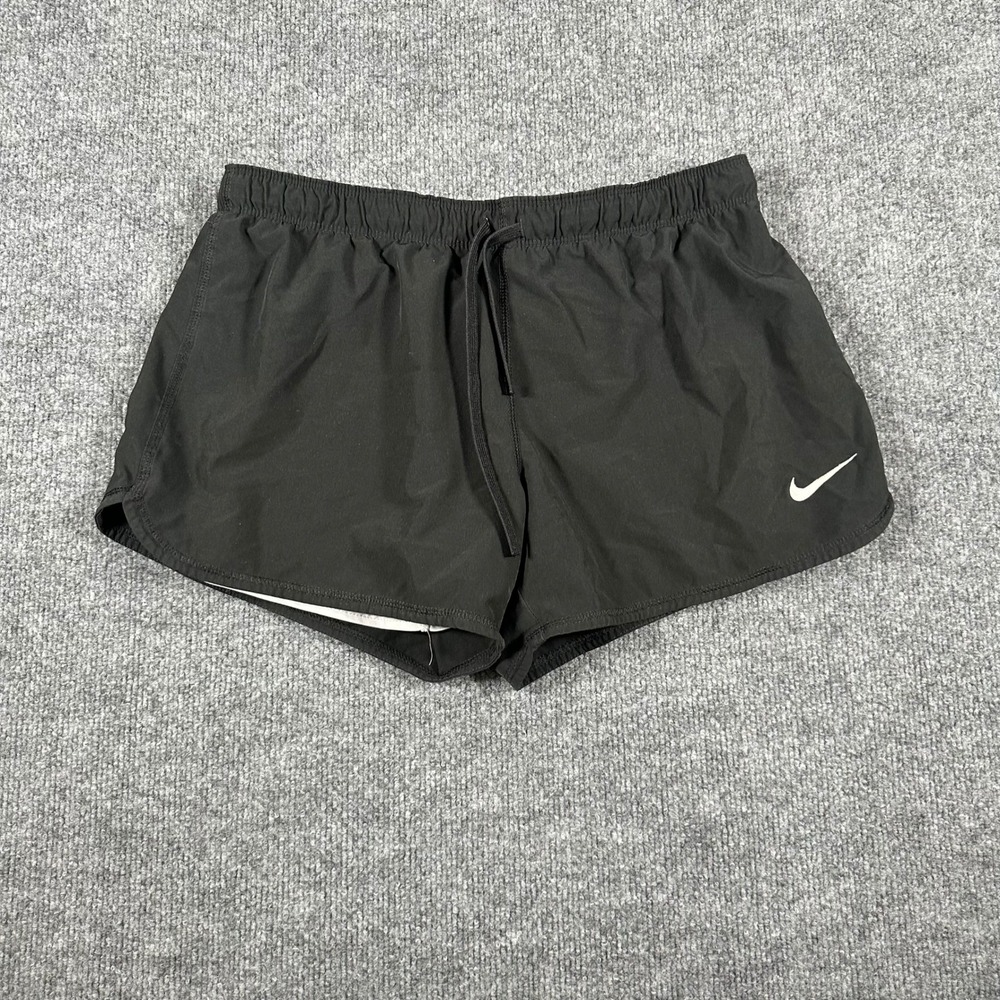 Nike Shorts Womens Size M Black Dri-Fit Running Athletic Lightweight Elastic